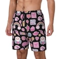thumbnail image 1 of Picia Elements pattern Mens Swim Trunks with Compression Liner Stretch Beach Shorts Quick Dry with Zipper Pockets No-Chafing Board Shorts-XX-Large, 1 of 9