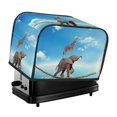 thumbnail image 1 of Picia Elephant Giraffe Print 2 Slice Toaster Cover , Toaster Protector Dustproof Kitchen Appliance Cover, Kitchen Appliance Dustproof Protector, 1 of 7