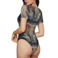 thumbnail image 1 of Picia Elephant in Smoke Womens One Piece Swimsuits Modest Tummy Control Bathing Suits Lace Up Slimming Swim Suit-X-Large, 1 of 9