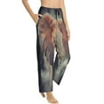 thumbnail image 1 of Picia Elephant in Smoke Womens Soft Woven Cotton Elastic Waistband Sleep Pajama Pant Lounge Sleep Pant With Pockets And Drawstring-X-Large, 1 of 9