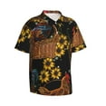 thumbnail image 1 of Picia Embroidery Chicken Rooster Gentle Cotton Regular Fit Short Sleeve Casual Hawaiian Shirt for Men-Medium, 1 of 9