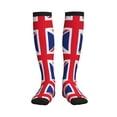 thumbnail image 1 of Picia English Printed Sports Compression Socks - 15-20mmHg Graduated Compression, High-Performance Soft and Breathable Socks for Men and Women, 1 of 5