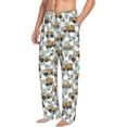 thumbnail image 1 of Picia Excavator Mens Soft Woven Cotton Elastic Waistband Sleep Pajama Pant Lounge Sleep Pant With Pockets And Drawstring-Medium, 1 of 9