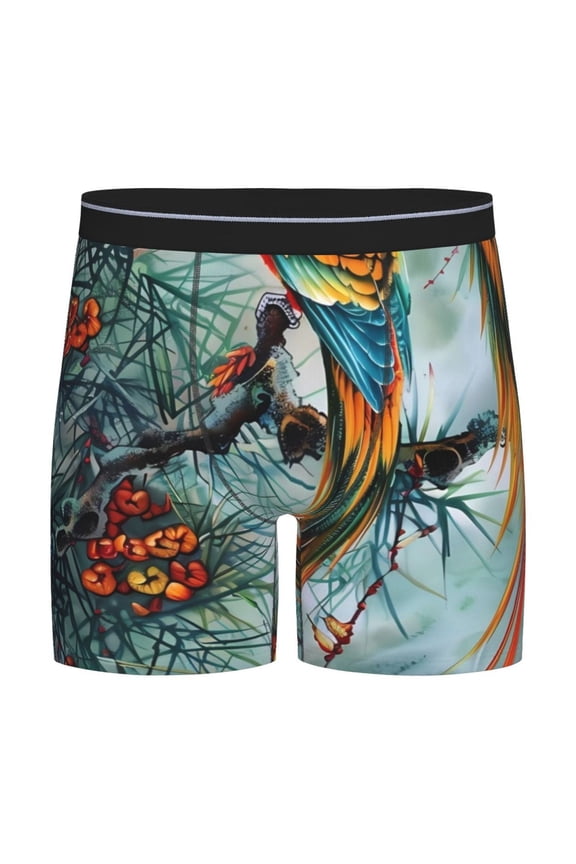 Parrot Color Pattern Mens Exotic Briefs