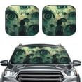 Picia Eyes Watching In The Dark 2 Piece Car Windshield Sun Shade