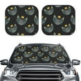 thumbnail image 1 of Picia Faces Of The Cat 2 Piece Car Windshield Sun Shade Foldable | Foldable Sun Shield for Front Window Blocks UV Rays and Keeps Your Vehicle Cool-Large, 1 of 1