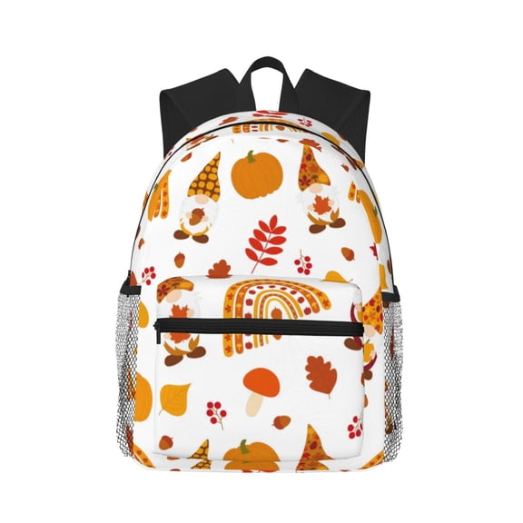 Picia Fall Gnomes Harvest Large Capacity Backpack Classic Style Backpack Casual Backpack Water-Resistant School Work Travel Outdoor Backpack