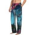 thumbnail image 1 of Picia Fantasy Mushrooms Mens Soft Woven Cotton Elastic Waistband Sleep Pajama Pant Lounge Sleep Pant With Pockets And Drawstring-Large, 1 of 9