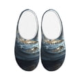 thumbnail image 1 of Picia Fantasy Swan Yacht Design for Women's Lamb-hug Comfy Fleece House Slippers Memory Foam, Slip-on House Shoes Indoor Outdoor-46/47, 1 of 7
