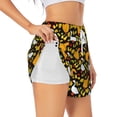 thumbnail image 1 of Picia Farm Goose Pattern Women's 2 in 1 Athletic Running Shorts High Waisted Workout Casual Gym Sweat Shorts with Comfy Liner Zipper Pockets-Large, 1 of 9