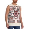 thumbnail image 1 of Picia Fashion Tatreez1 mens Cotton Tank Undershirts , Moisture-wicking Ribbed Tanks, Lightweight Cotton Tank Undershirts-XX-Large, 1 of 8
