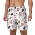 thumbnail image 1 of Picia Fashion pattern Mens Swim Trunks with Compression Liner Stretch Beach Shorts Quick Dry with Zipper Pockets No-Chafing Board Shorts-Large, 1 of 9