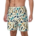 thumbnail image 1 of Picia Fathers day pattern Mens Swim Trunks with Compression Liner Stretch Beach Shorts Quick Dry with Zipper Pockets No-Chafing Board Shorts-Small, 1 of 9