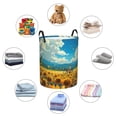 thumbnail image 1 of Picia Field Bicycle Young Sunflower Large Laundry Basket, Waterproof, Freestanding Laundry Hamper, Collapsible Tall Clothes Hamper with Extended Handles-Small, 1 of 8