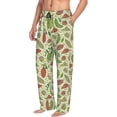 thumbnail image 1 of Picia Finger Lime Fruits Mens Soft Woven Cotton Elastic Waistband Sleep Pajama Pant Lounge Sleep Pant With Pockets And Drawstring-Large, 1 of 9