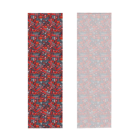 Picia Fire Sign Pattern Cooling Towels (40"x12") Cool Towel, Cold Towel, Microfiber Soft Breathable Chilly Ice Towel