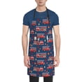 thumbnail image 1 of Picia Fire Truck 1 Waterproof Apron for Unisex Adult - Adjustable Bib Apron with Pockets, Ideal for Cooking, Gardening, Painting, and Household Chores, 1 of 9