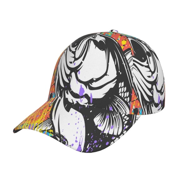 Picia Fishing Bass Pattern Trucker Low Profile Hat Men Women Baseball Cap Dad Hat Adjustable Unconstructed Plain Cap