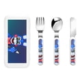 thumbnail image 1 of Picia Five Nights At Freddy'S Pattern Toddler Utensils, Children's Knife, Fork And Spoon Set,Kids Silverware Set with Handle, 430 Stainless Steel, 1 of 8