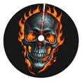 thumbnail image 1 of Picia Flame Metal Skull Print Christmas Tree Skirt , Christmas Tree Skirt Ornaments for Merry Christmas Holiday Party Decorations Indoor Outdoor-48", 1 of 7