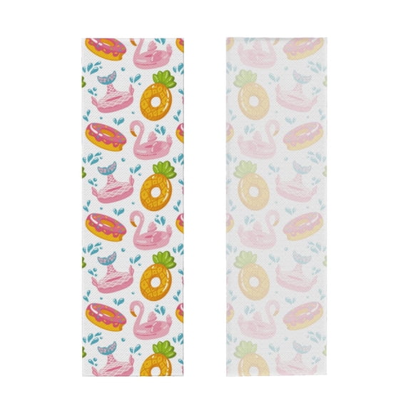 Picia Flamingo And Pineapple Pattern Cooling Towels (40"x12") Cool Towel, Cold Towel, Microfiber Soft Breathable Chilly Ice Towel
