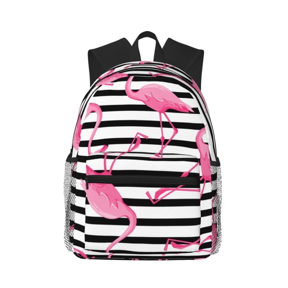 Picia Flamingos Large Capacity Backpack Classic Style Backpack Casual Backpack Water-Resistant School Work Travel Outdoor Backpack