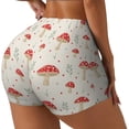 thumbnail image 1 of Picia Flat Mushrooms Printed Workout Shorts for Women Seamless Scrunch Butt Lifting High Waisted Yoga Gym Booty Running Moisture-wicking Short Pants-Large, 1 of 9