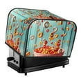 thumbnail image 1 of Picia Floating Colorful Cereal Print 4 Slice Toaster Cover , Toaster Protector Dustproof Kitchen Appliance Cover, Kitchen Appliance Dustproof Protector, 1 of 7