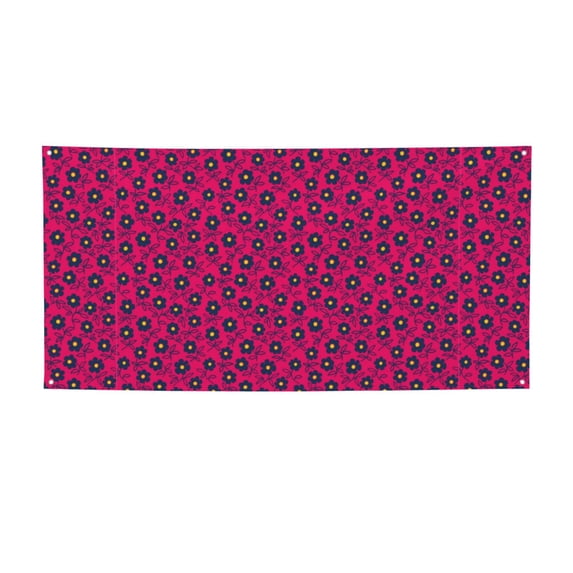 Picia Floral Colorful Pattern Party Banner, Festive Decoration, Holiday Banner, Celebration Decor, Event Banner, Reusable Party Banner-Medium