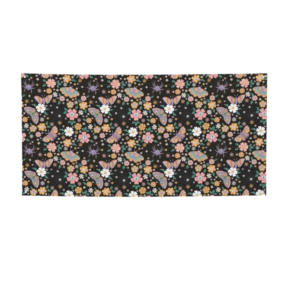 Picia Floral Insects Pattern Party Banner, Festive Decoration, Holiday Banner, Celebration Decor, Event Banner, Reusable Party Banner-Medium