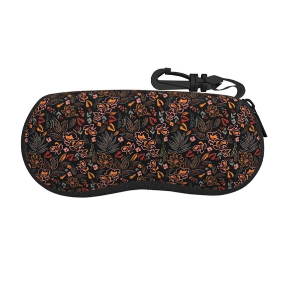 Picia Floral Print Sunglasses Case, Eyeglasses Case Protector Large Glasses Case, Key Lock Case Protective Glasses Holder Eyeglasses Cases