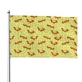 thumbnail image 1 of Picia Floral Squirrel Printed Flag ,Floral Squirrel Pattern Garden Flag Vertical Double,Yard Lawn Outdoor Decor 48x72", 1 of 9
