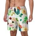 thumbnail image 1 of Picia Floral Vintage pattern Mens Swim Trunks with Compression Liner Stretch Beach Shorts Quick Dry with Zipper Pockets No-Chafing Board Shorts-Large, 1 of 9