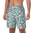 thumbnail image 1 of Picia Floral pattern Mens Swim Trunks with Compression Liner Stretch Beach Shorts Quick Dry with Zipper Pockets No-Chafing Board Shorts-Large, 1 of 9