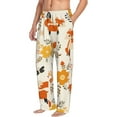thumbnail image 1 of Picia Flower Fox Mens Soft Woven Cotton Elastic Waistband Sleep Pajama Pant Lounge Sleep Pant With Pockets And Drawstring-Small, 1 of 9