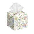 thumbnail image 1 of Picia Flower Rabbit Pattern Tissue Box Cover,PVC Leather Square Holder,Tissue Box Holder with Magnetic Bottom,Facial Paper Organizer Dispenser-5.2"X5.2"X5.2", 1 of 8