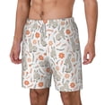thumbnail image 1 of Picia Flower Rabbit pattern Mens Swim Trunks with Compression Liner Stretch Beach Shorts Quick Dry with Zipper Pockets No-Chafing Board Shorts-Small, 1 of 9