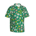 thumbnail image 1 of Picia Flying Bees Gentle Cotton Regular Fit Short Sleeve Casual Hawaiian Shirt for Men-Large, 1 of 1