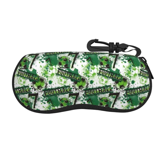 Picia Football 7 Print Sunglasses Case, Eyeglasses Case Protector Large Glasses Case, Key Lock Case Protective Glasses Holder Eyeglasses Cases