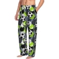 thumbnail image 1 of Picia Football Mens Soft Woven Cotton Elastic Waistband Sleep Pajama Pant Lounge Sleep Pant With Pockets And Drawstring-Small, 1 of 9