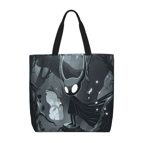 Picia Forest Black Ghost Warrior for Tote Bag for Women with Zipper, Gym Tote with Compartments, Laptop Work Tote Nurse Dance Yoga Bag for Sport, Travel