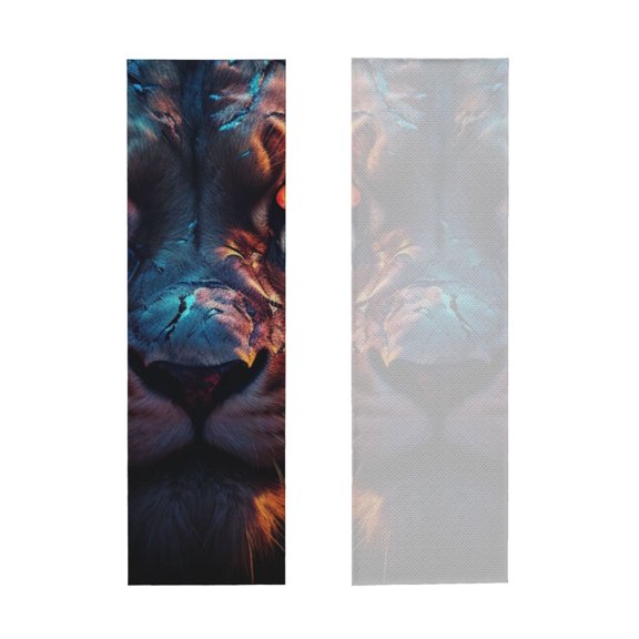 Picia Forest Cool Lion Pattern Cooling Towels (40"x12") Cool Towel, Cold Towel, Microfiber Soft Breathable Chilly Ice Towel