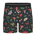 thumbnail image 1 of Picia Forest Flora and Insects Pattern Men's Athletic Long Leg Briefs , Performance Stretch Underwear，Moisture-Wicking, 1 of 7
