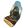thumbnail image 1 of Picia Forest Meditating Gorilla Print Waterproof Sweating Car Seat Cover for Post Gym Workout, Running, Beach and Hiking, Universal Fit Anti-Slip Bucket Seat Protector, 1 of 5