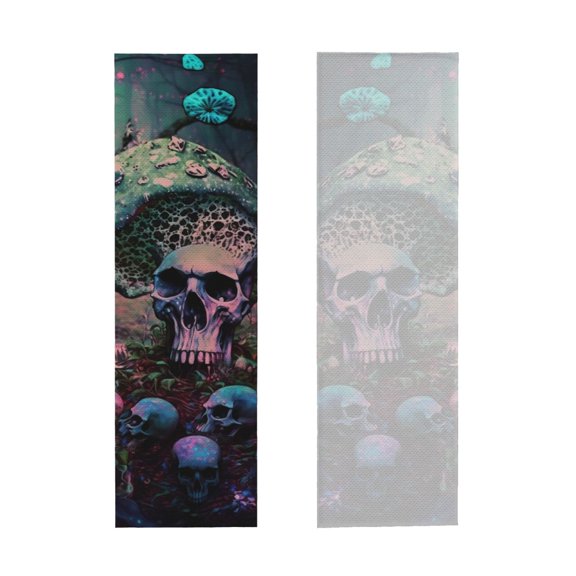 Picia Forest Mushroom Skull Pattern Cooling Towels (40"x12") Cool Towel, Cold Towel, Microfiber Soft Breathable Chilly Ice Towel