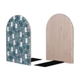 thumbnail image 1 of Picia Forest Rabbit Pattern Wood Bookends for Shelves,Non-slip Bookends, Heavy Duty Wooden Bookend Support,1 Pair, 1 of 8