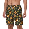 thumbnail image 1 of Picia Forest Squirrel pattern Mens Swim Trunks with Compression Liner Stretch Beach Shorts Quick Dry with Zipper Pockets No-Chafing Board Shorts-3X-Large, 1 of 9