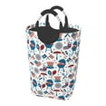 thumbnail image 1 of Picia Fourth Of July Party Laundry Basket With Handles Laundry Hamper Toys Storage Organizer Foldable Bucket Washing Bin Dirty Clothes Bag For Home Bathroom Bedroom Dorm, 1 of 1