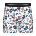 thumbnail image 1 of Picia Fourth Of July Party Pattern Men's Athletic Long Leg Briefs , Performance Stretch Underwear，Moisture-Wicking, 1 of 7