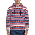 thumbnail image 1 of Picia Fourth Of July Pattern Casual Men's Hoodie - Lightweight Hooded Sweatshirt with Kangaroo Pocket, Comfortable Pullover for Everyday, Travel-Medium, 1 of 7